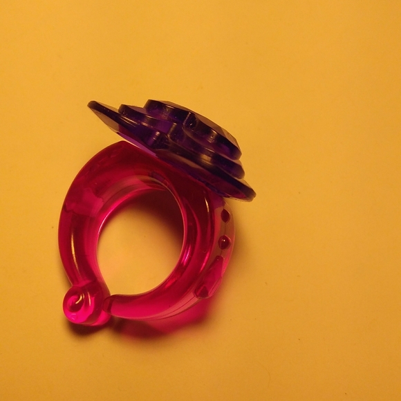 Children's Pink & Purple Heart Ring - Picture 2 of 7
